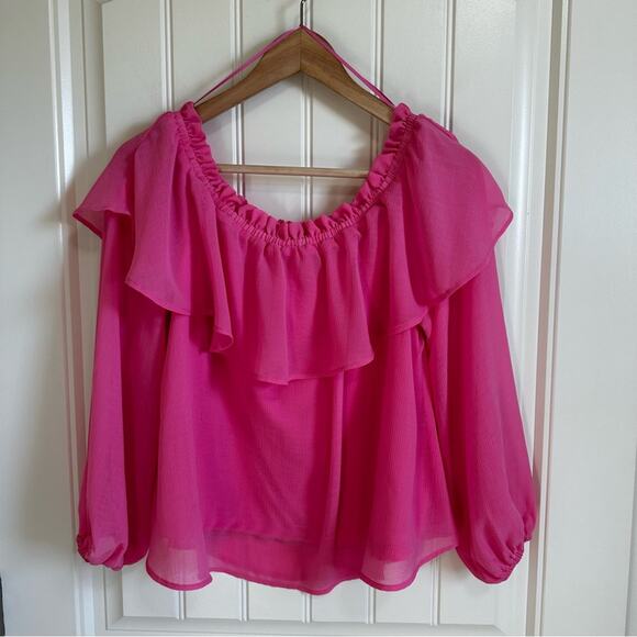 Divided women’s blouse small pink - Picture 2 of 7